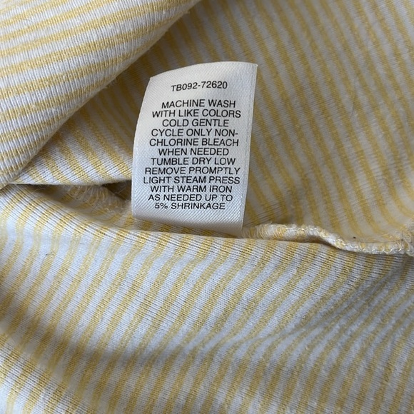 Pendleton Tank Top Sleeveless 100% Cotton Striped white cream Size S - Picture 8 of 8